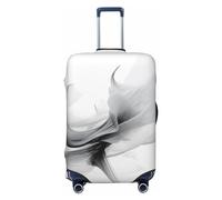 LHCVSFGW Travel Luggage Cover Abstract Black and White Suitcase Protector Elastic Washable Baggage Covers Anti-scratch Luggage Suitcase Cover Thicken Luggage Protector Fits 18-32 Inch Luggage, Black,