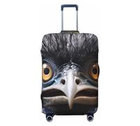 LHCVSFGW Travel Luggage Cover Emu Suitcase Protector Elastic Washable Baggage Covers Anti-scratch Luggage Suitcase Cover Thicken Luggage Protector Fits 18-32 Inch Luggage, Black, M
