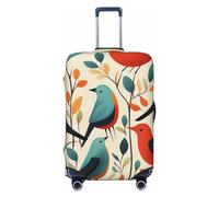 LHCVSFGW Travel Luggage Cover Flock of Birds Suitcase Protector Elastic Washable Baggage Covers Anti-scratch Luggage Suitcase Cover Thicken Luggage Protector Fits 18-32 Inch Luggage, Black, S