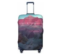 LHCVSFGW Travel Luggage Cover Grand Canyon Suitcase Protector Elastic Washable Baggage Covers Anti-scratch Luggage Suitcase Cover Thicken Luggage Protector Fits 18-32 Inch Luggage, Black, XL