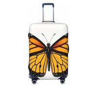 LHCVSFGW Travel Luggage Cover Monarch Butterfly Suitcase Protector Elastic Washable Baggage Covers Anti-scratch Luggage Suitcase Cover Thicken Luggage Protector Fits 18-32 Inch Luggage, Black, S