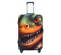 LHCVSFGW Travel Luggage Cover Roaring Dragon Suitcase Protector Elastic Washable Baggage Covers Anti-scratch Luggage Suitcase Cover Thicken Luggage Protector Fits 18-32 Inch Luggage, Black, XL