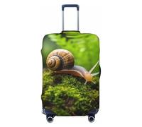 LHCVSFGW Travel Luggage Cover Snail Crawling Suitcase Protector Elastic Washable Baggage Covers Anti-scratch Luggage Suitcase Cover Thicken Luggage Protector Fits 18-32 Inch Luggage, Black, XL