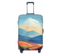 LHCVSFGW Travel Luggage Cover Windmill Flat Illustration Suitcase Protector Elastic Washable Baggage Covers Anti-scratch Luggage Suitcase Cover Thicken Luggage Protector Fits 18-32 Inch Luggage,