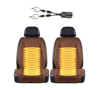 LHCXKJGS Warm Driver Seat Cushion Comes with snow shovel and steering wheel cover It Is the Warmest Gift for Drivers in Winter,Brown-twoseats