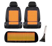 LHCXKJGS Warm Driver Seat Cushion Comes with snow shovel and steering wheel cover It Is the Warmest Gift for Drivers in Winter,Brown-mainseat+auxiliaryseat+backseat