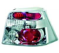 LHD Back Rear Tail Lights Pair Clear Chrome For VW Golf IV 97-03