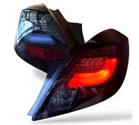 LHD Back Rear Tail Lights Pair Set Smoke Black For Vauxhall Corsa D 3 Dr 06-14
