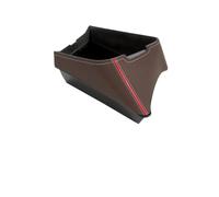 LHD Car Central Seat Armrest Box Console Storage Container Organizer Tray Interior For X1 F48 X2 F39 2016-21 Car Accessories(BrownLeather RedEdge)