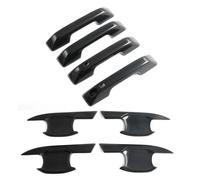 LHD Car Exterior Door Handle Cover Set Decor Overlay Accessories for BYD for Shark 6 2024-2025(Carbon Fiber)