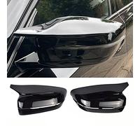LHD Car Rearview Mirror Cover Left Right Replacement For B-MW G20 G21 G31 G11 G14 G15 Wing Mirror Cover Caps (Bright Black)