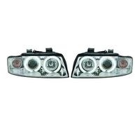 LHD CCFL Projector Headlights Pair Chrome For Audi A4 b6 2001-2004