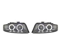 LHD CCFL Projector Headlights Pair Clear Black For Audi A4 Saloon Avant 8E 00-04