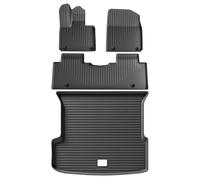 LHD Compatible With Xpeng G9 2023 2024 2025 Floor Mats Cargo Liner Trunk Pad TPE 3D Foot Mat WP Tray Set BLACK