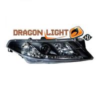 LHD Design Headlight Pair LED Dragon Clear Black For Renault Laguna Estate 01-05
