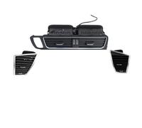 LHD Front Dash Middle Left Right Air Conditioner AC Vent Grille Frame Outlet Assembly Compatible With Audi Q5 2009-2018 8R1820951 8R1820901(LHD-ABC)