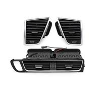 LHD Front Dashboard L/R Middle Air Conditioner AC Vent Grille Outlet Assembly Replacement for Q5 2009-2018 8R1820951 8R1820901 Front Air Grille LHD-3PCS SET(LHD-3PCS SET)