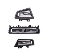 LHD Front Row Wind Left Center Right Air Conditioning Vent Grill Outlet Panel With Chrome Plate, Replacement for BMW, 5 Series F10 F18 Dashboard Vent Grille