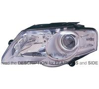 LHD Headlight Volkswagen Passat 2005-2010 Right Side 088978-3C0941006M