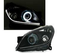LHD headlights Angel Eyes Headlights Xenon D2S HID Set for Vauxhall Astra MK5 H