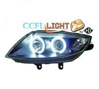 LHD OS NS CCFL Projector Headlights Pair Clear Black For BMW Z4 2003-2009