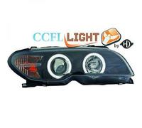 LHD Projector CCFL Headlights Pair Clear Black For BMW 3 Series E46 Coupe 03-07