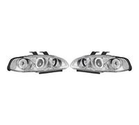 LHD Projector Headlights Pair Angel Eyes Chrome for Honda Civic 3 Door 91-95