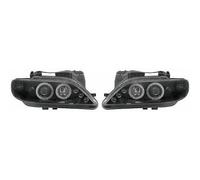 LHD Projector Headlights Pair Angel Eyes Clear Black For Citroen Xsara Break