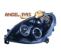 LHD Projector Headlights Pair Angel Eyes Clear Black H1 For Citroen Xsara Break