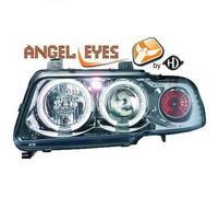 LHD Projector Headlights Pair Angel Eyes Clear Chrome For Audi A4 Avant 8D2