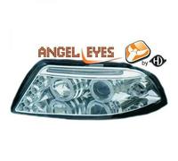 LHD Projector Headlights Pair Angel Eyes Clear Chrome For VW Passat Typ3BG 00-05