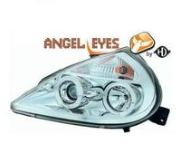 LHD Projector Headlights Pair Angel Eyes Clear Chrome H1 H1 for Ford Ka 1996-08