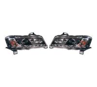LHD Projector Headlights Pair LED Dragon Clear Black For Fiat Stilo 3 Door 01-08