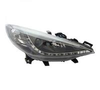 LHD Projector Headlights Pair LED Dragon Clear Black For Peugeot 207 06-1