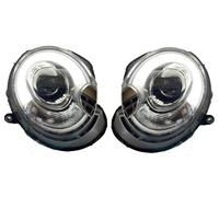 LHD Projector Headlights Pair LED Dragon Clear Black H7 For Mini R56 57 06-10