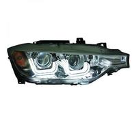 LHD Projector Headlights Pair LED Dragon Clear Black H7 H7 For BMW F30 31 11-On