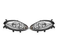 LHD Projector Headlights Pair LED Dragon Clear Chrome For Fiat Bravo 07-On