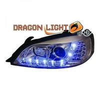 LHD Projector Headlights Pair LED Dragon DRL Chrome Vauxhall Astra G 1997-04