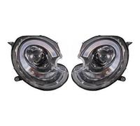 LHD Projector Headlights Pair LED Dragon DRL Lights Black D1S for Mini R56 06-10