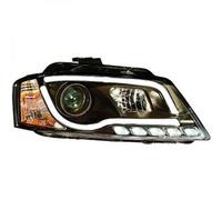 LHD Projector Headlights Pair LED DRL Clear Black For Audi A3 Hatchback 08-
