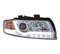 LHD Projector Headlights Pair LED DRL Clear Chrome For Audi A4 Avant 8E 00-04