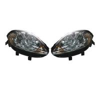 LHD Projector LED DRL Headlights Headlamp Pair Chrome for Fiat Bravo 2007-14