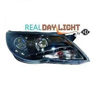 LHD Projector LED DRL Headlights Headlamp Pair Clear Black VW Tiguan 07-11