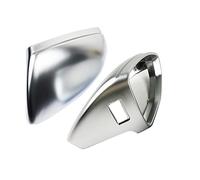LHD Rearview Mirror Cover Caps Compatible For Audi New A6 C8 A7 A8 D5 2018 2019 Matte Silver Auto Side Mirror Cover Replacement(With Assist)
