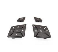 LHD RHD Car Steering Wheel Cover Control Switch Multi-function Button For Benz C E For GLK Class W204 X204 W212 W218 W156 Car Cruise Control Button(A Moka 1 Pair)