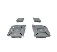 LHD RHD Car Steering Wheel Cover Control Switch Multi-function Button For Benz C E For GLK Class W204 X204 W212 W218 W156 Car Cruise Control Button(A Light Gray 1 Pair)