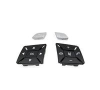LHD RHD Car Steering Wheel Cover Control Switch Multi-function Button For Benz C E For GLK Class W204 X204 W212 W218 W156 Car Cruise Control Button(B Black 1 Pair)