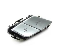 LHD RHD Interior Car Door Lock Unlock Switch Push Button For Benz For C/E/S/For GLC/For CLS Class For W205 For W253 Universal Interior Accessories(LHD-Silverchrome)