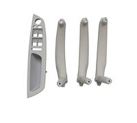 LHD RHD Upgraded Interior Door Armrest Panel Pull Handle Set Replacement, For X5 X6 E70 E71 E72 2007-2013 Car Handle Trim Cover(Moka RHD 4PCS SET)(Gray LHD 4PCS SET)