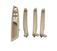 LHD RHD Upgraded Interior Door Armrest Panel Pull Handle Set Replacement, For X5 X6 E70 E71 E72 2007-2013 Car Handle Trim Cover(Moka RHD 4PCS SET)(Beige LHD 4PCS SET)